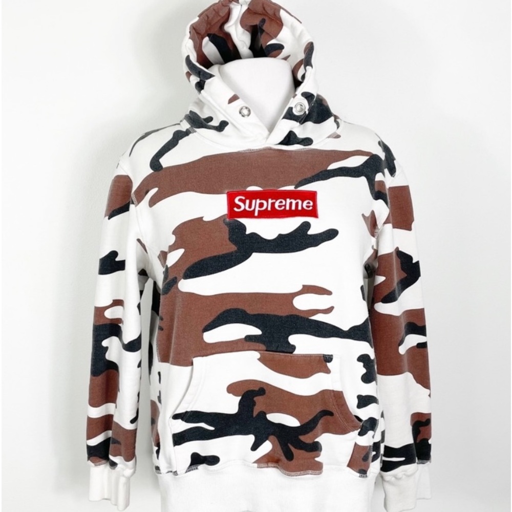 Supreme Camo Hoodie Sweatshirt Unisex Medium